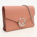 Fendi F is Fendi Chain Wallet Calfskin Shoulder Bag