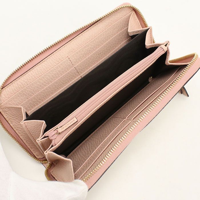 Gucci Double G Bicolor Wallet Zip Around Leather — view 3