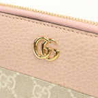 Gucci Double G Bicolor Wallet Zip Around Leather — view 5