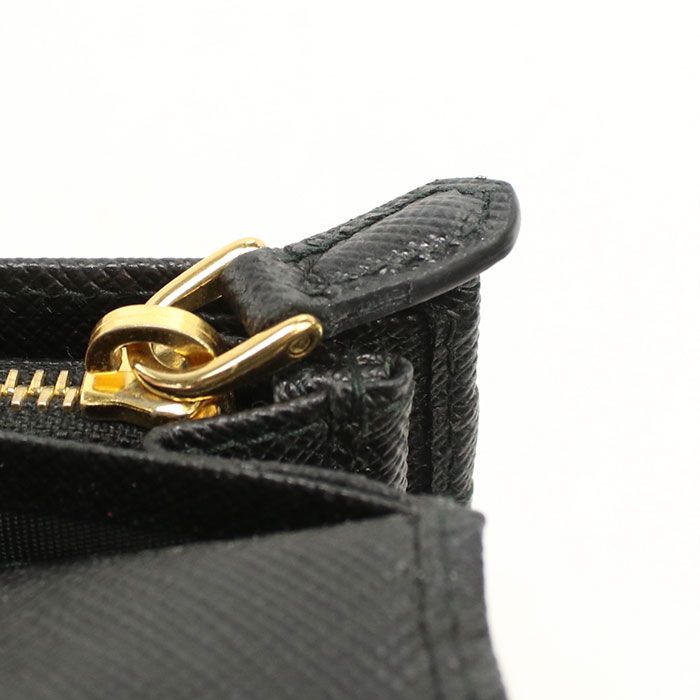 Prada Saffiano Triangle Wallet Bifold Leather — view 8