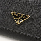 Prada Saffiano Triangle Wallet Bifold Leather — view 5