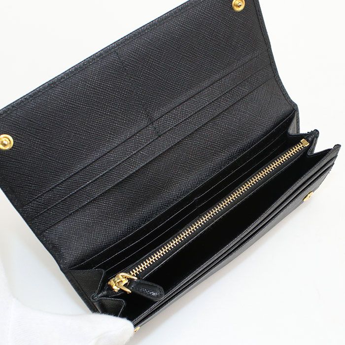 Prada Saffiano Triangle Wallet Bifold Leather — view 3