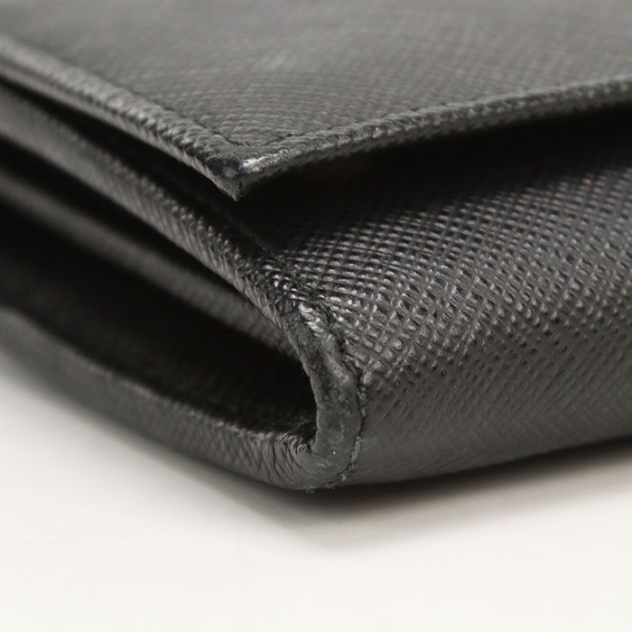Prada Saffiano Triangle Wallet Bifold Leather — view 6