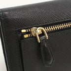 Prada Saffiano Triangle Wallet Bifold Leather — view 7