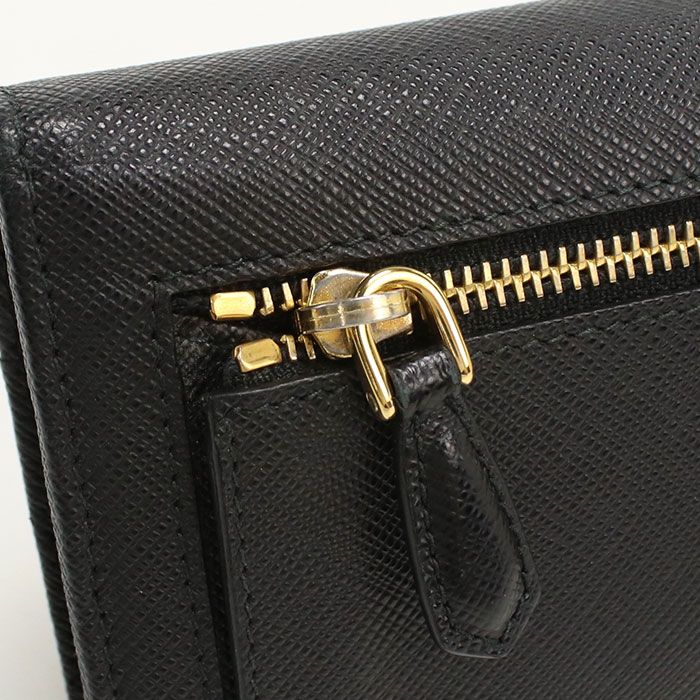 Prada Saffiano Triangle Wallet Bifold Leather — view 7