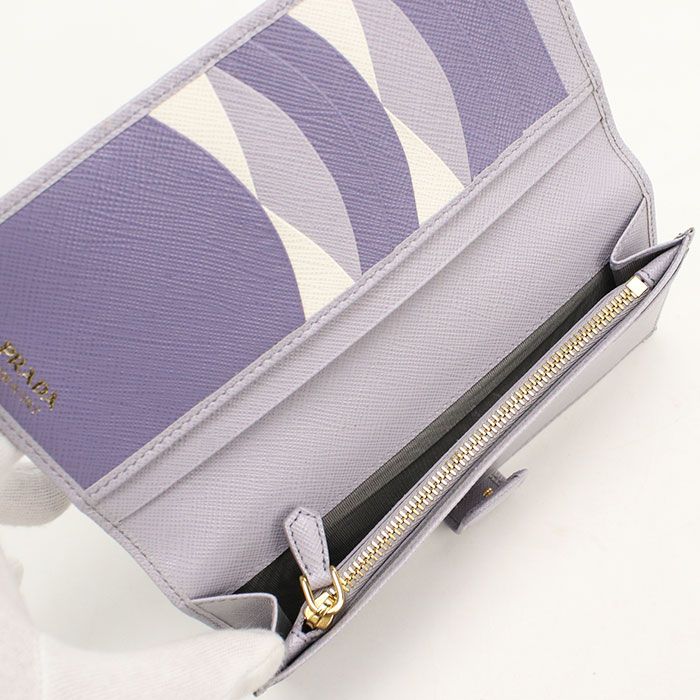 Prada Saffiano Multicolor Wallet Bifold Leather — view 4