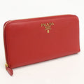 Prada Saffiano Leather Wallet Zip Around