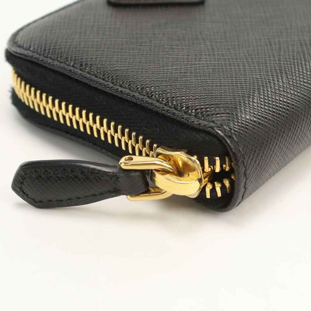 Prada Coin Purse Saffiano Triangle 1 268 Leather — view 7