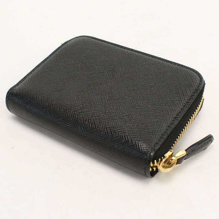 Prada Coin Purse Saffiano Triangle 1 268 Leather — view 2