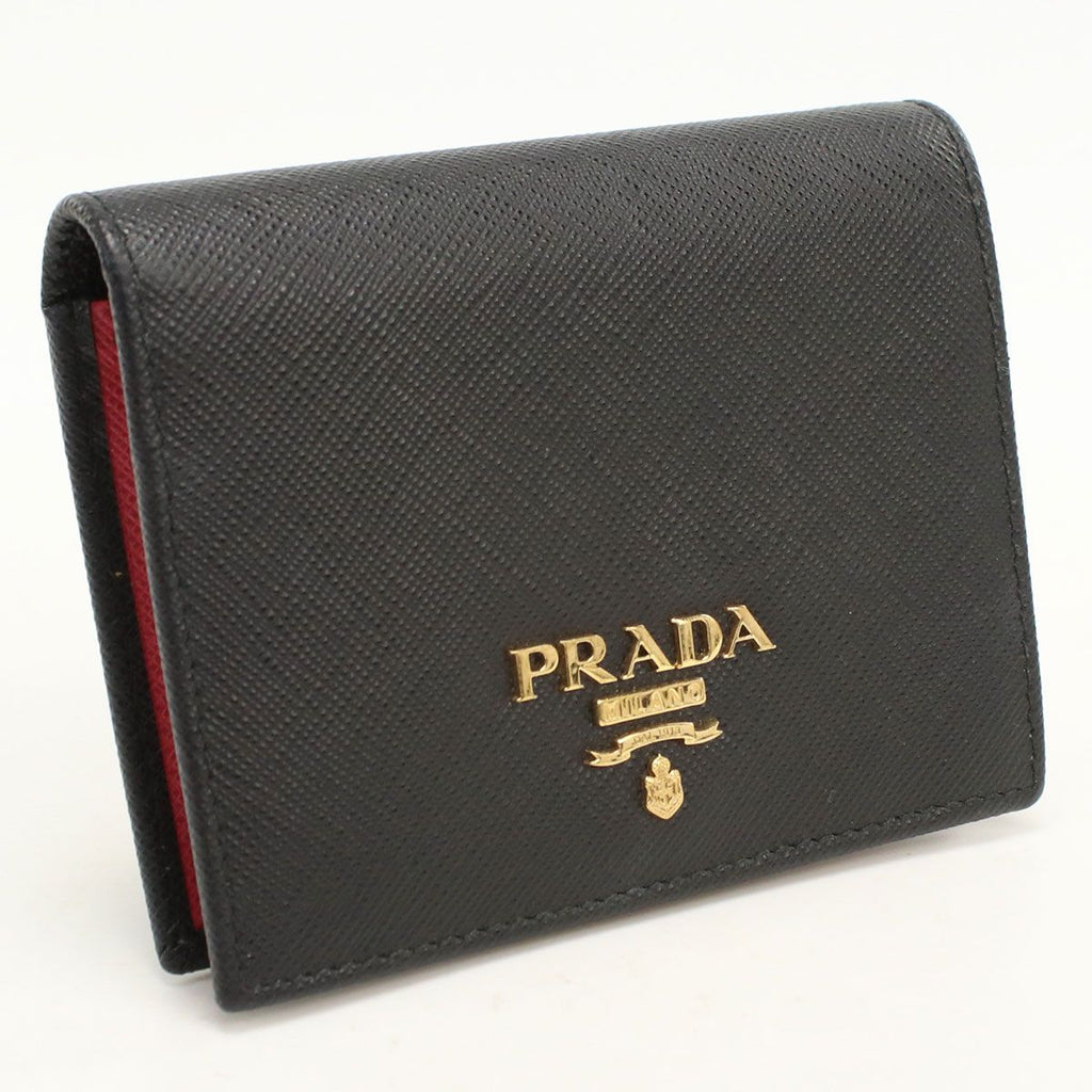 Prada Saffiano Multicolor Bifold Wallet Leather