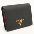 Prada Saffiano Multicolor Bifold Wallet Leather