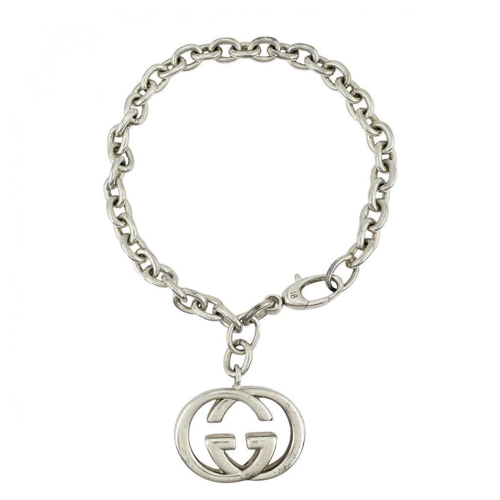 Gucci Bracelet Interlocking G Silver GG Logo — view 2