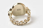 Chanel Ring CC Logo Star Rhinestone Gold Plated — view 2