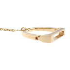 Hermes Ideal Glove Holder Bag Charm Metal Gold Beige Keychain — view 4