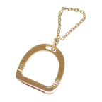 Hermes Ideal Glove Holder Bag Charm Metal Gold Beige Keychain — view 7