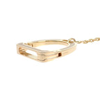Hermes Ideal Glove Holder Bag Charm Metal Gold Beige Keychain — view 5