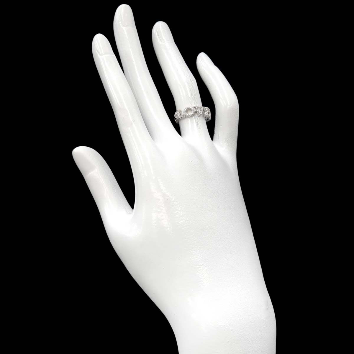 Gucci Line Dofour Love Ring Diamond 18k White Gold — view 8