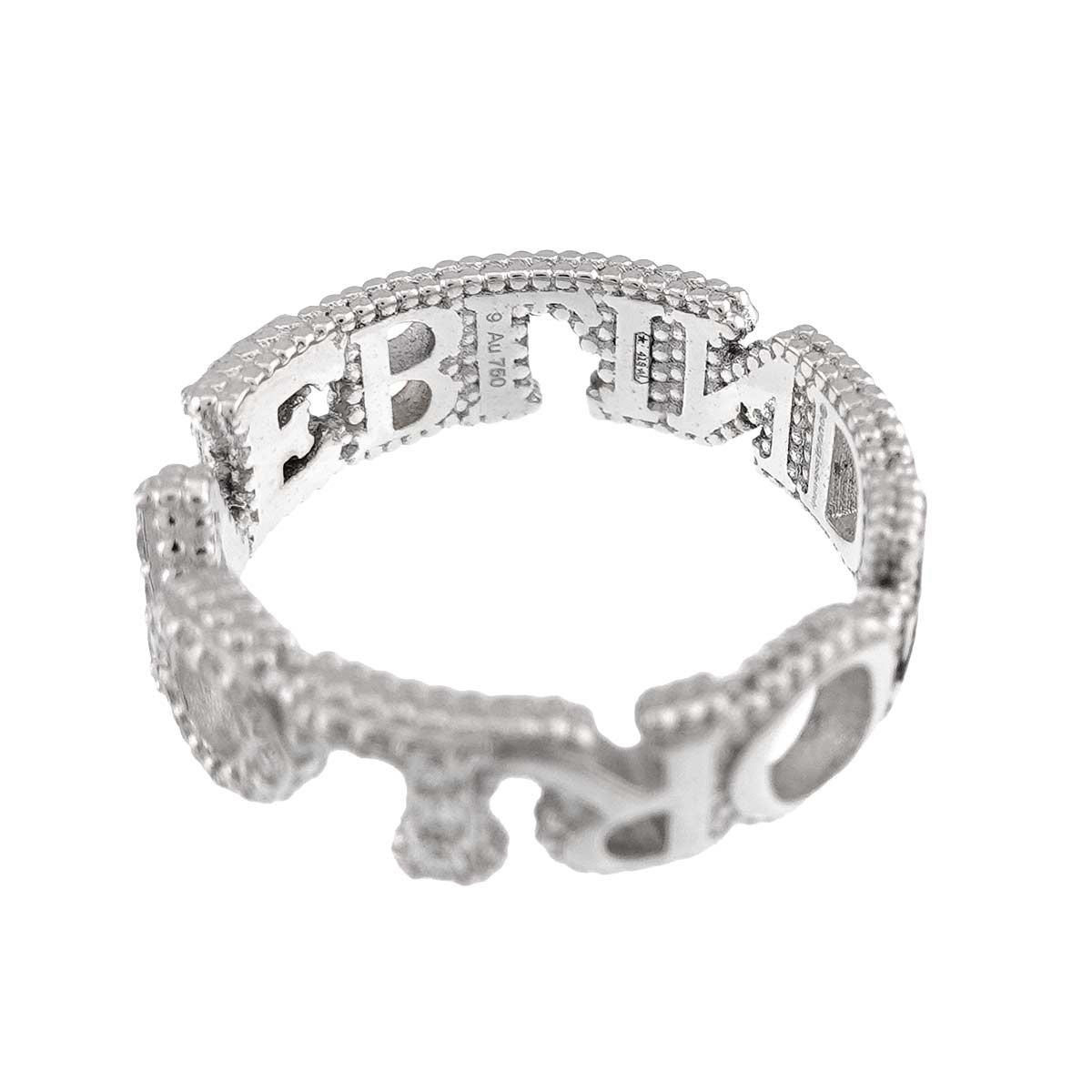 Gucci Line Dofour Love Ring Diamond 18k White Gold — view 3