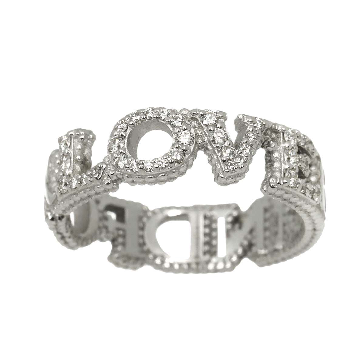 Gucci Line Dofour Love Ring Diamond 18k White Gold — view 2