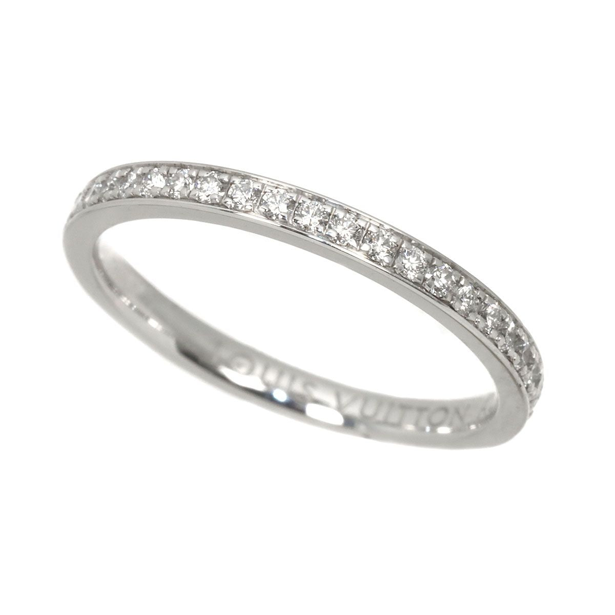 Louis Vuitton Alliance Eternity Full Diamond 50 Ring 18k White Gold — view 6