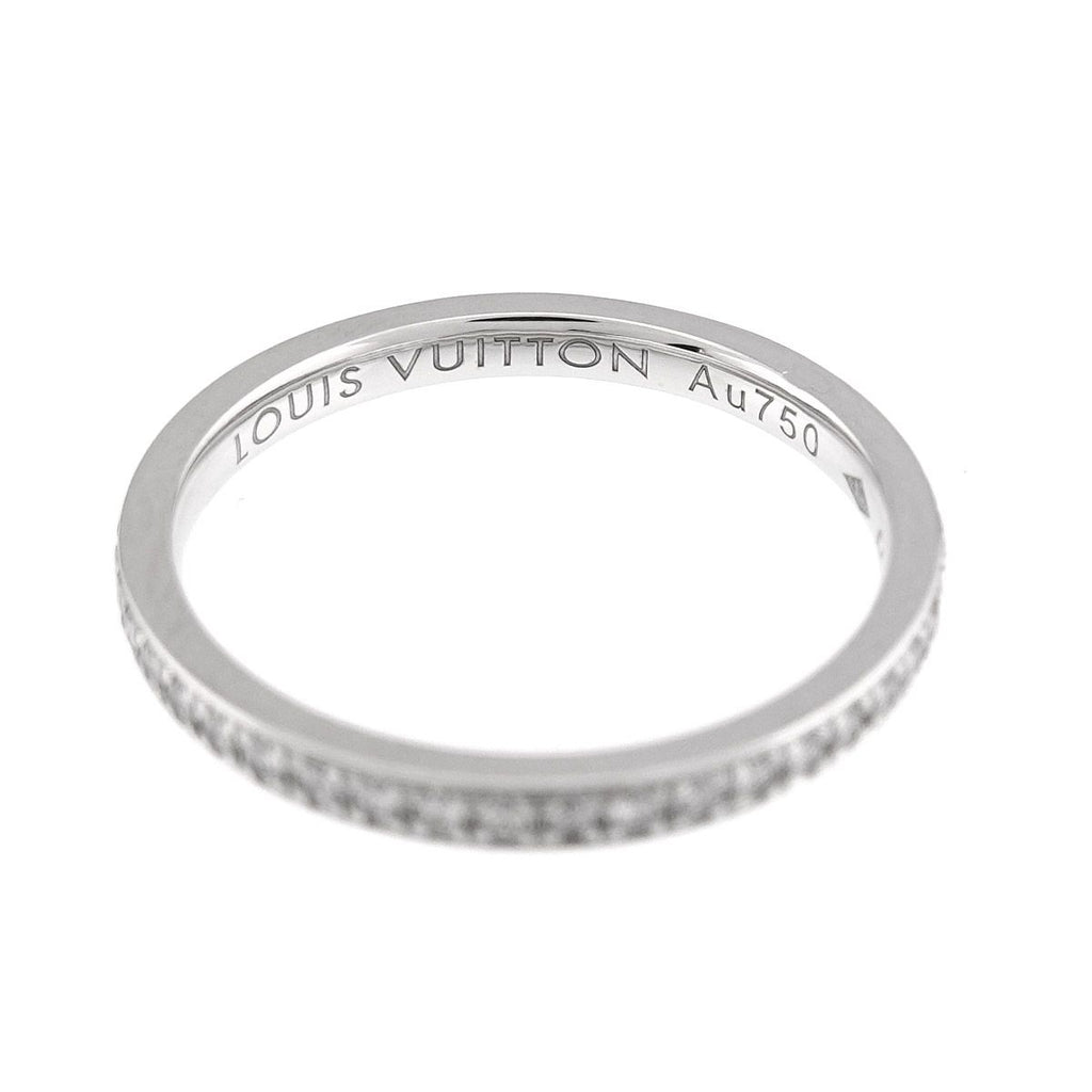Louis Vuitton Alliance Eternity Full Diamond 50 Ring 18k White Gold — view 3