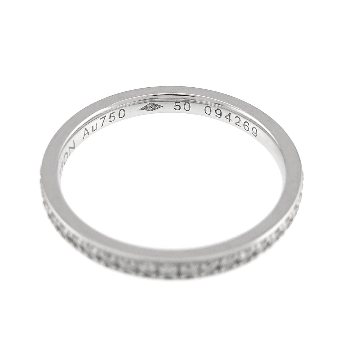 Louis Vuitton Alliance Eternity Full Diamond 50 Ring 18k White Gold — view 4