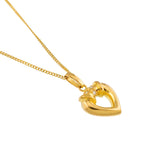 Dior Diamond Necklace 40 18k Yellow Gold 750 Heart — view 3