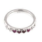 Gucci Ruby Sapphire Diamond Ring 18k White Gold — view 4