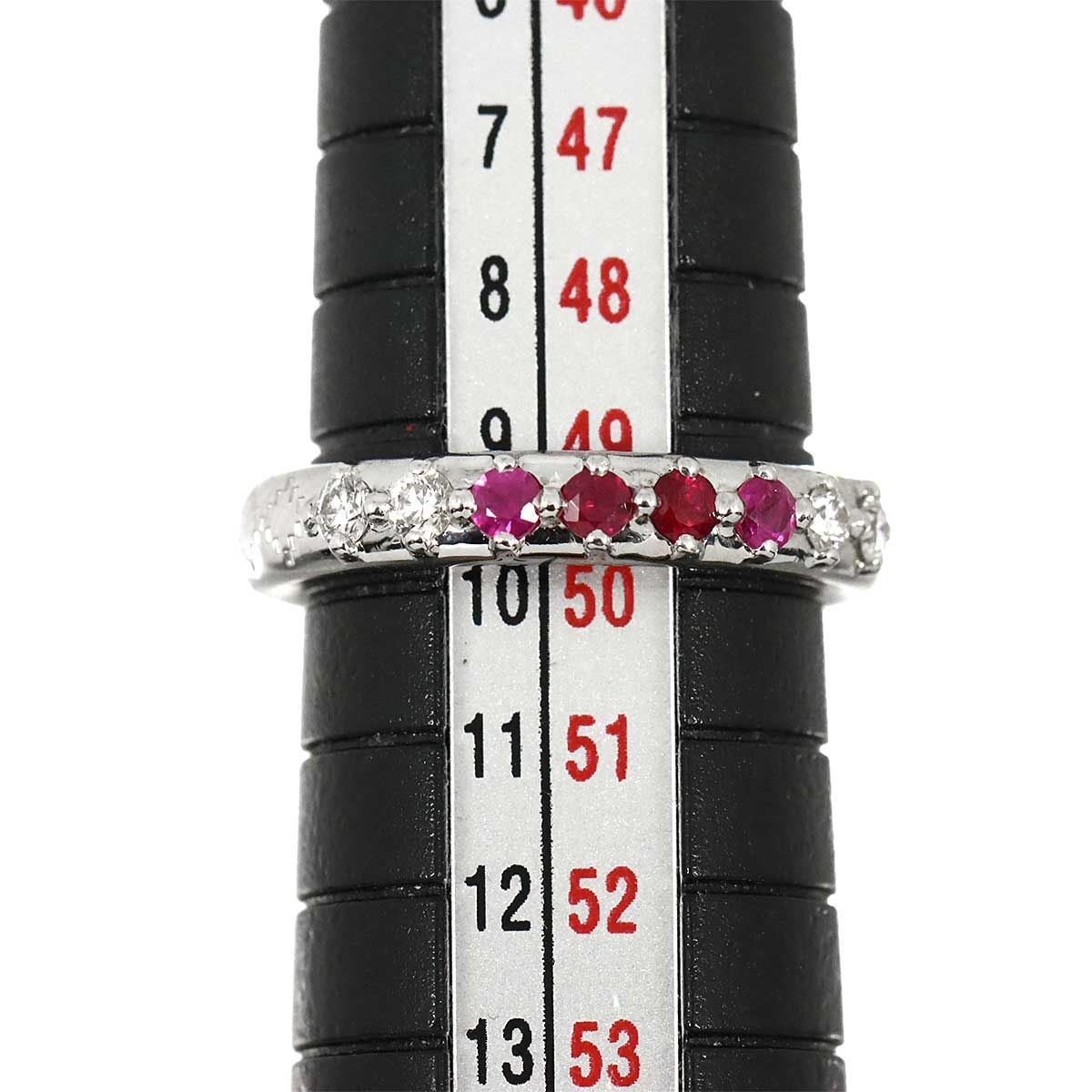 Gucci Ruby Sapphire Diamond Ring 18k White Gold — view 8