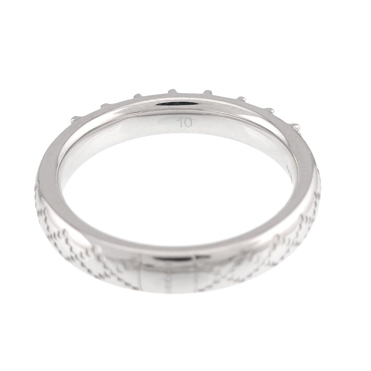 Gucci Ruby Sapphire Diamond Ring 18k White Gold — view 5