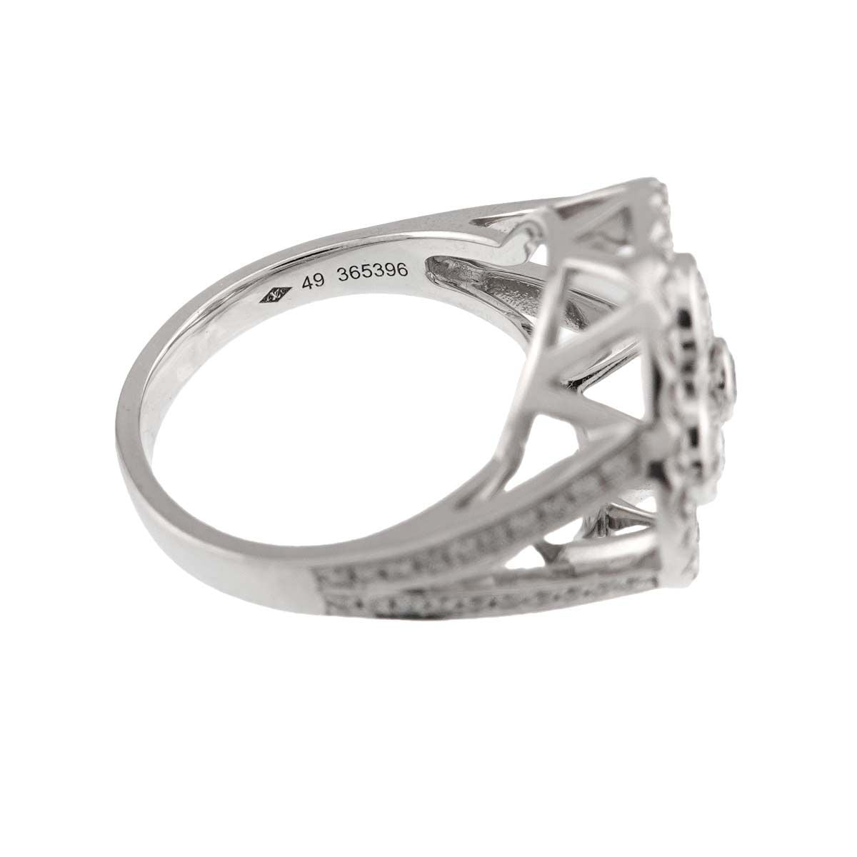 Louis Vuitton Bague Blossom GM 49 Ring Diamond 18k White Gold — view 4