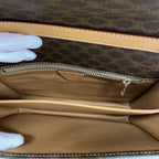 Celine Shoulder Bag Macadam Brown Gold — view 4