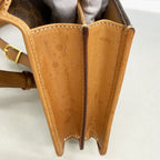 Celine Shoulder Bag Macadam Brown Gold — view 7