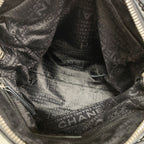 Chanel Shoulder Bag Lambskin Black Silver — view 4