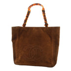 Chanel Tote Suede Brown