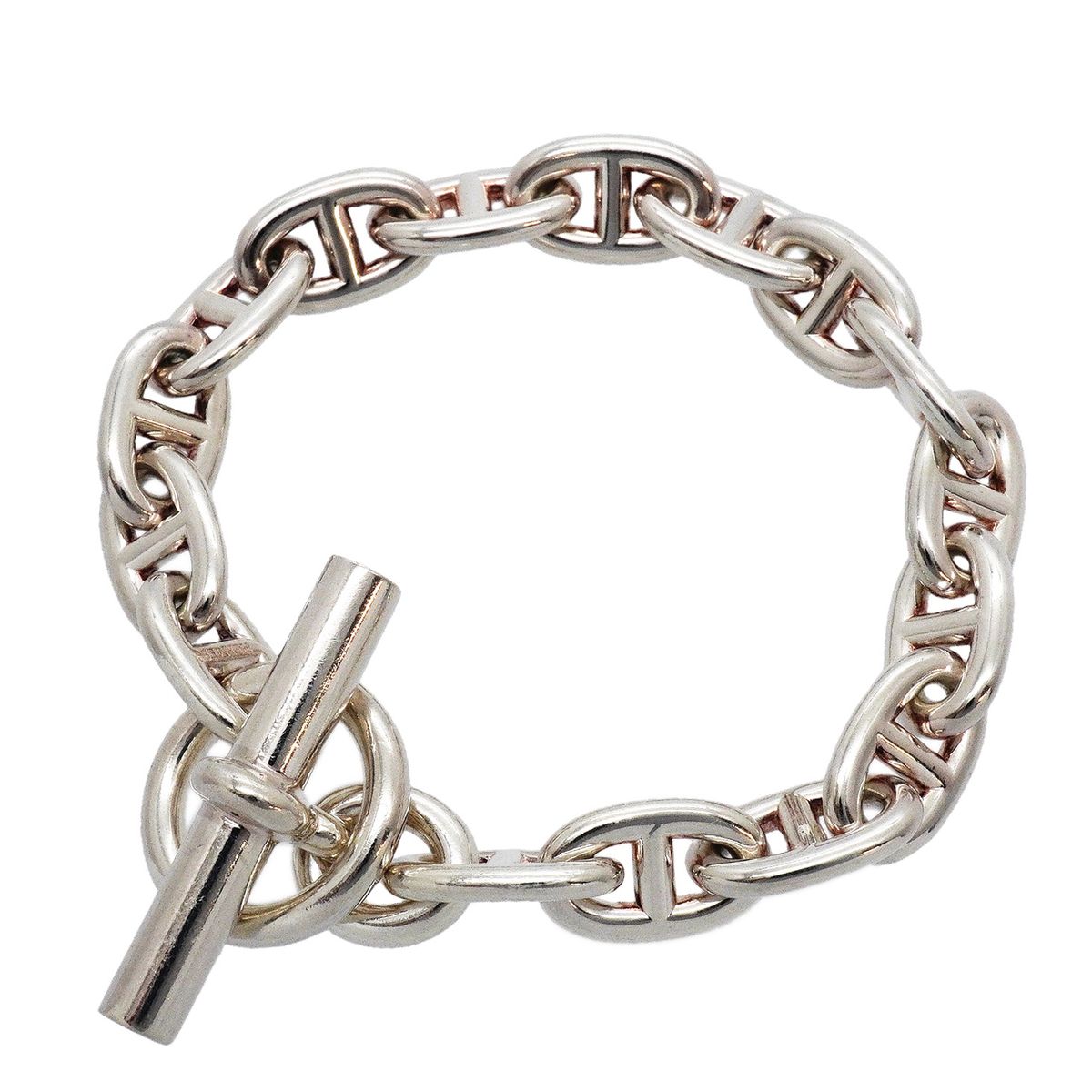 Hermes Bracelet Chaine D'ancre MM 16 Links 925 Sterling Silver