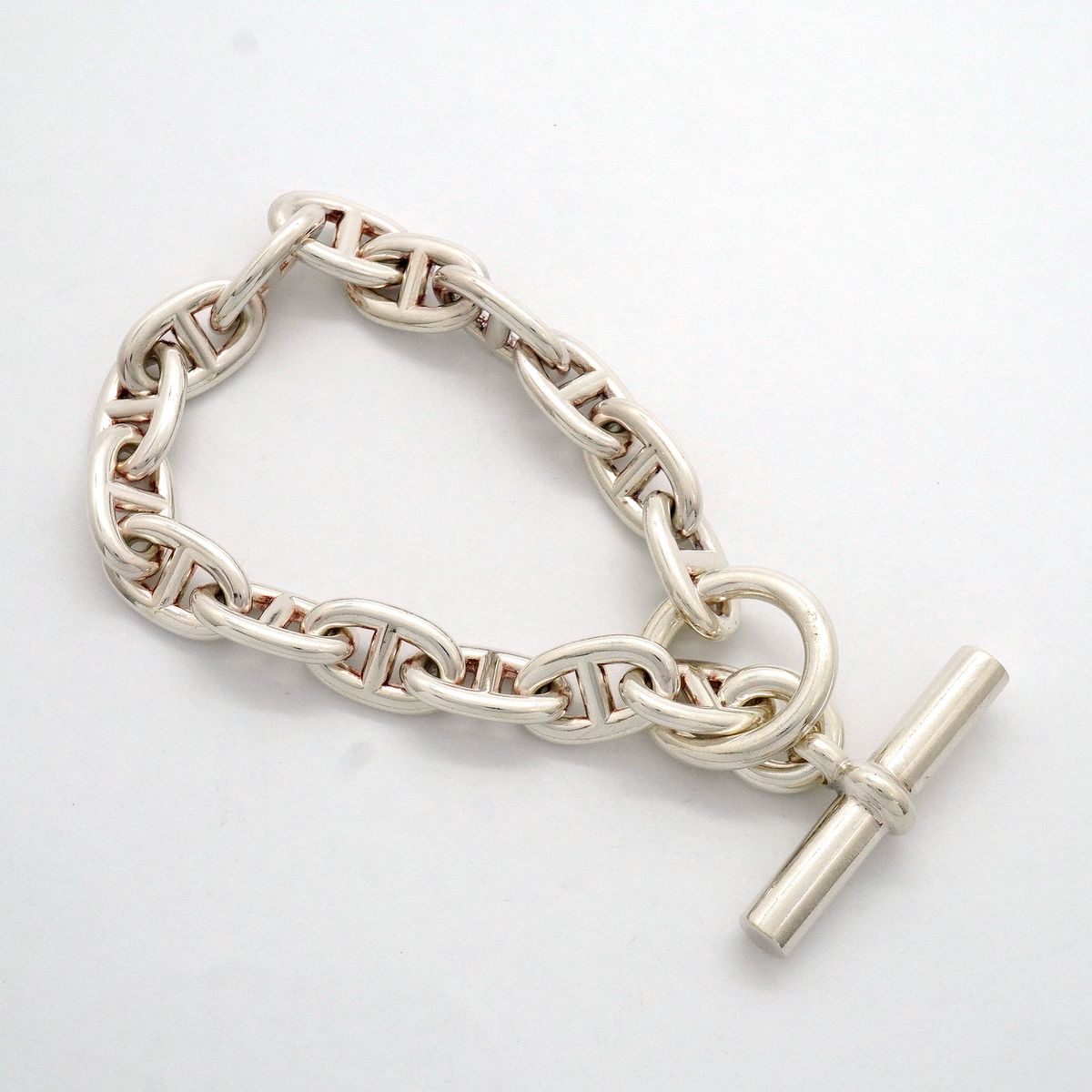 Hermes Bracelet Chaine D'ancre MM 16 Links 925 Sterling Silver — view 2