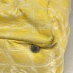 Chanel Tote New Travel Nylon Yellow Silver — view 6