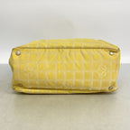 Chanel Tote New Travel Nylon Yellow Silver — view 3