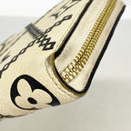 Louis Vuitton Wallet Monogram Empreinte Broderie Zippy Cream — view 5