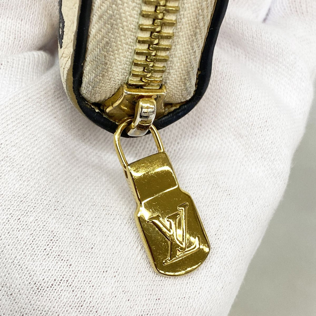 Louis Vuitton Wallet Monogram Empreinte Broderie Zippy Cream — view 7