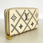 Louis Vuitton Wallet Monogram Empreinte Broderie Zippy Cream — view 2