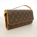 Louis Vuitton Shoulder Bag Monogram Pochette Twin GM Brown — view 2