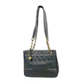 Chanel Chain Tote Quilted Lambskin Black Gold