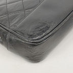 Chanel Chain Tote Quilted Lambskin Black Gold — view 7