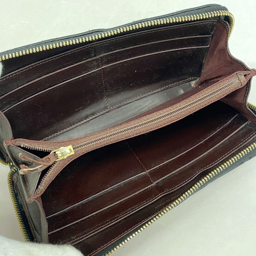Chanel Wallet Quilted Caviar Leather Black Gold — view 3