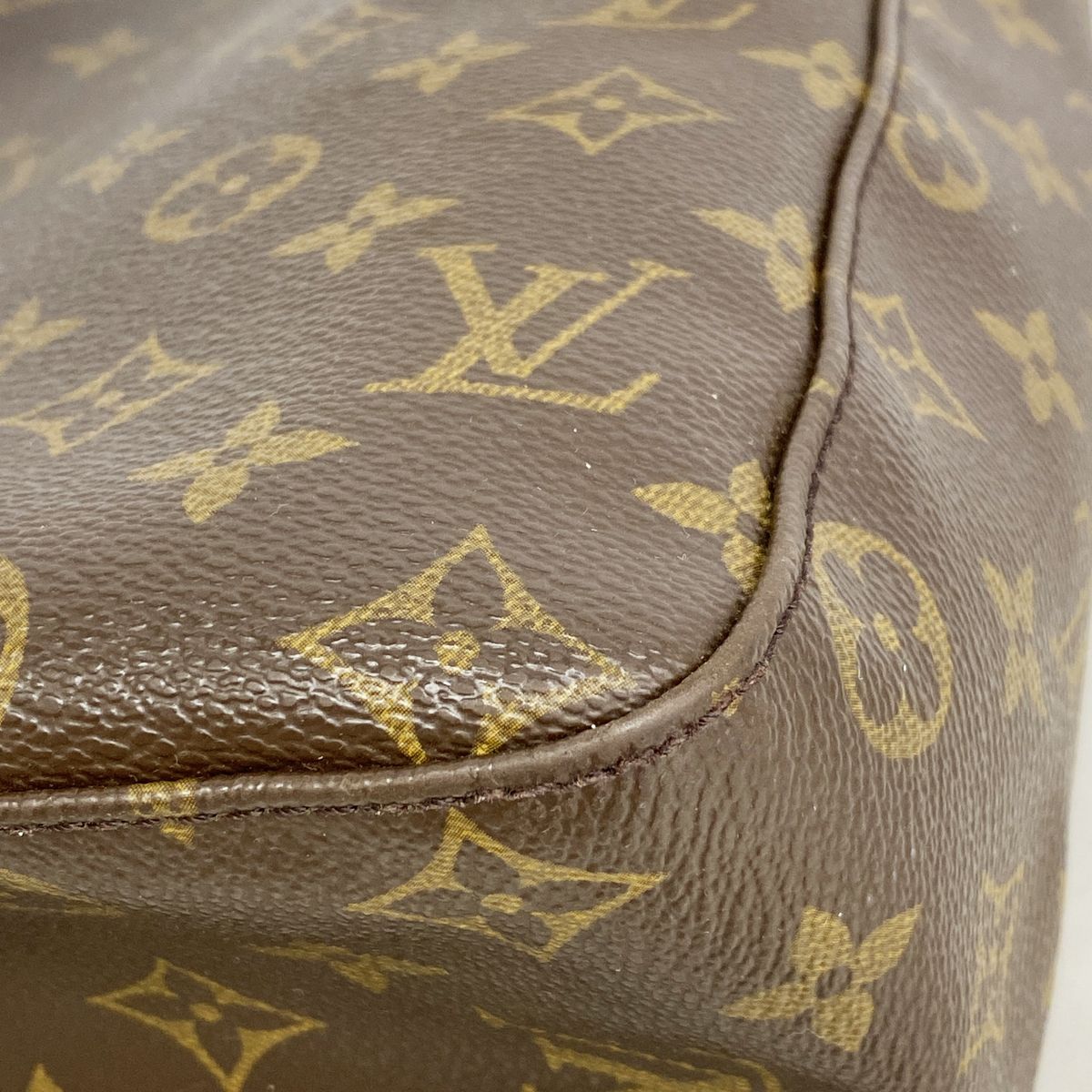 Louis Vuitton Shoulder Bag Monogram Looping GM Brown — view 6