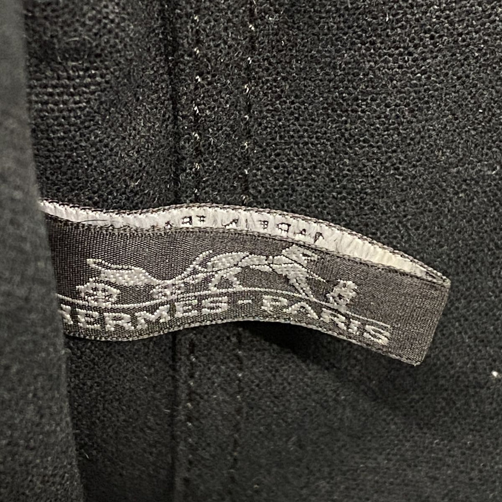 Hermes Handbag Fourre Tout PM Half Leather Canvas Black Silver — view 5