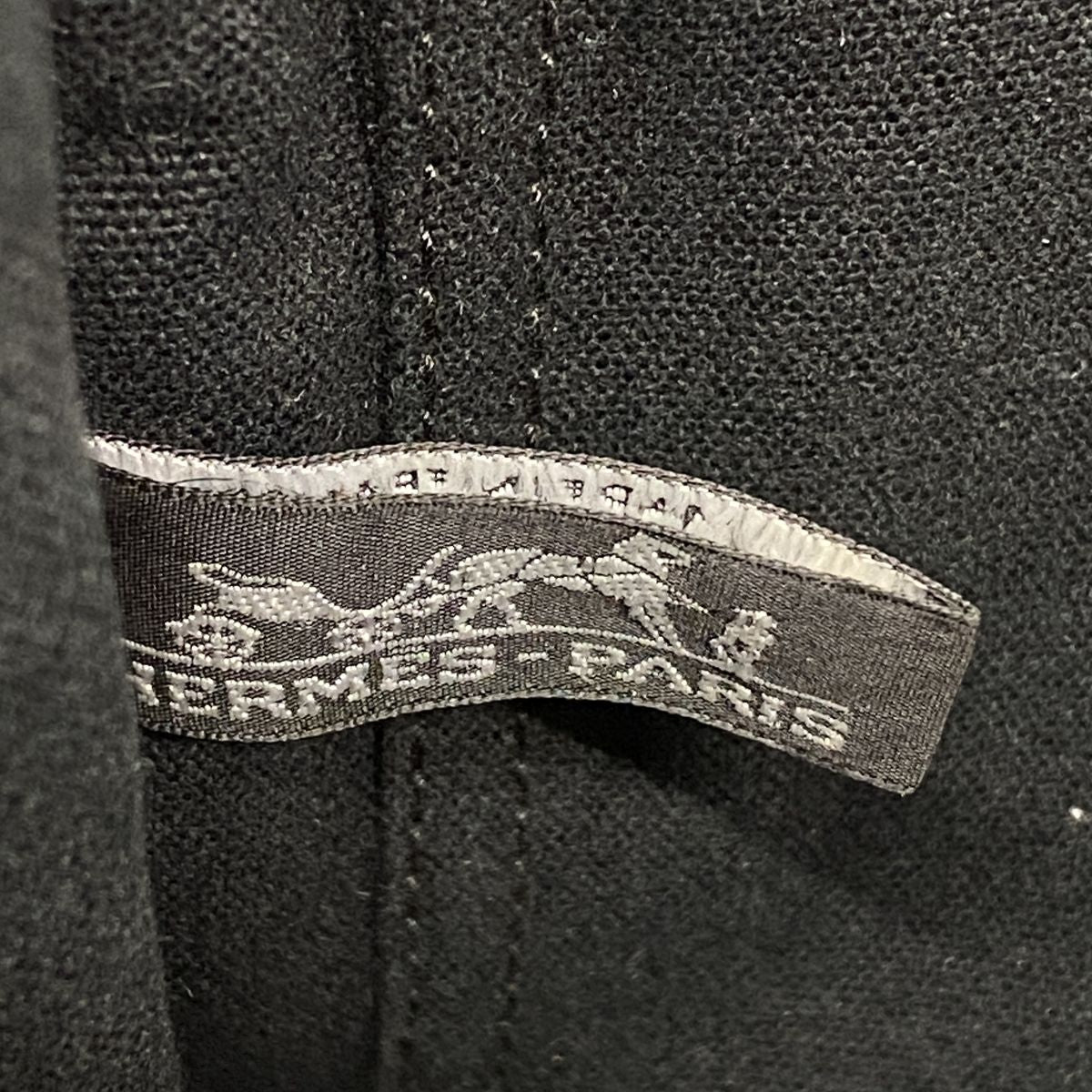 Hermes Handbag Fourre Tout PM Half Leather Canvas Black Silver — view 5