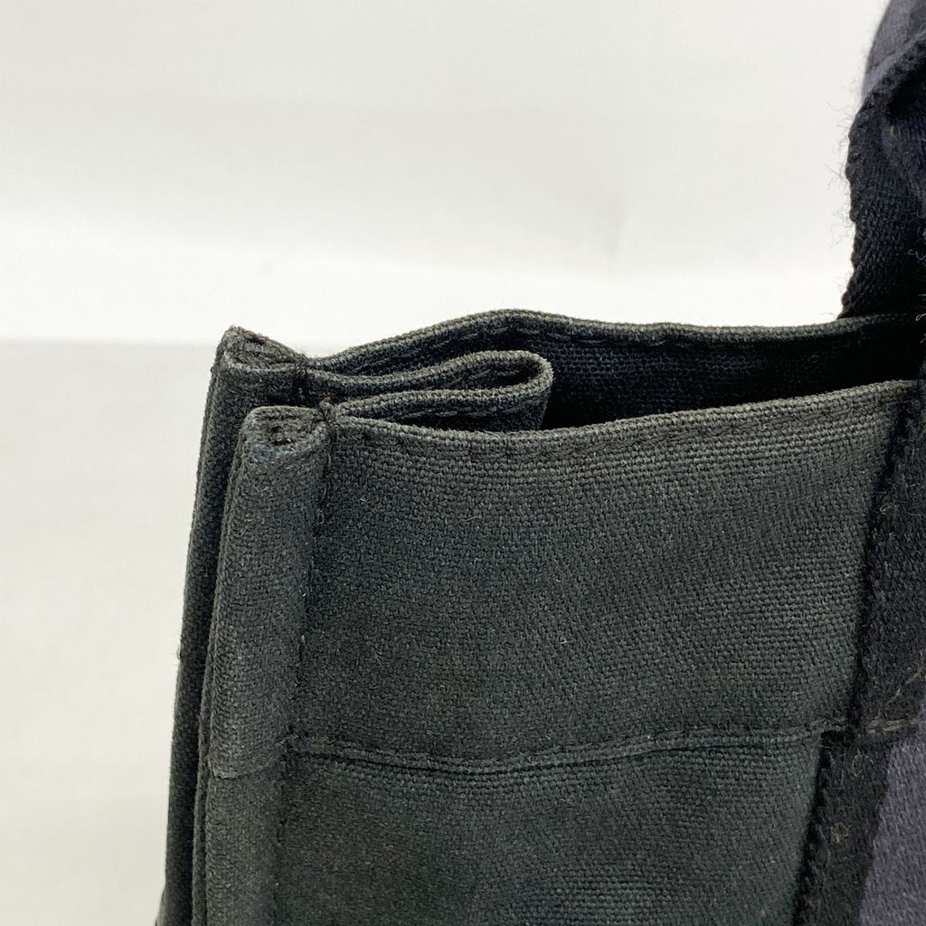 Hermes Handbag Fourre Tout PM Half Leather Canvas Black Silver — view 7